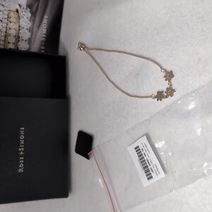 Ross Simons 18k gold bolo paw print bracelet